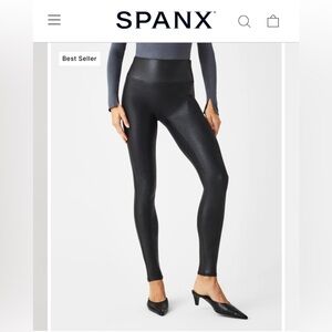 Spanx Faux Leather Leggings